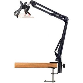 AceTaken 33'' Articulating Arm Phone Mount Stand for Baking Crafting Demo Videos/Live Streaming (Compatible with 4-6.5'' Screen Smartphone)