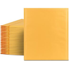 Fosmon #2 Kraft Bubble Mailer 8.5 x 12, Padded Shipping Envelopes, (10 Pack)
