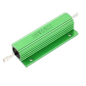 uxcell Aluminum Shell 100W Watt 0.5 Ohm Chassis Mounted Wirewound Resistor
