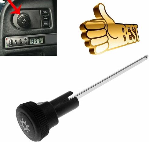 Headlight Switch Lamp Knob Replacement for 1990-2004 Ford Bronco F150 F250 F350 Truck Mustang Replaces F5TZ 11661-A,F5TZ11661A,76871(Black) in Kuwait