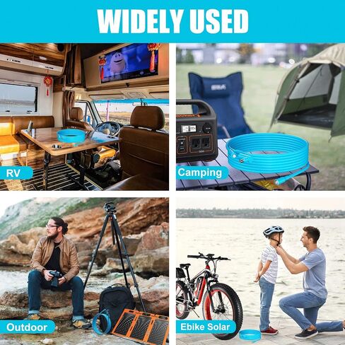 8mm Extension Cable ，DC7909 Solar Panel Cable with DC8020 Compatible with for GZ Yeti Aker Jackery Solar Generator Portable Power Station and Solar Panels Portable 14AWG in Saudi Arabia