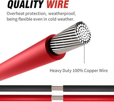 DC 8mm Female to SAE Connector Adapter 10AWG Cable Wire for Solar Panel Solar Plug Power Pack Portable Power Station in Saudi Arabia