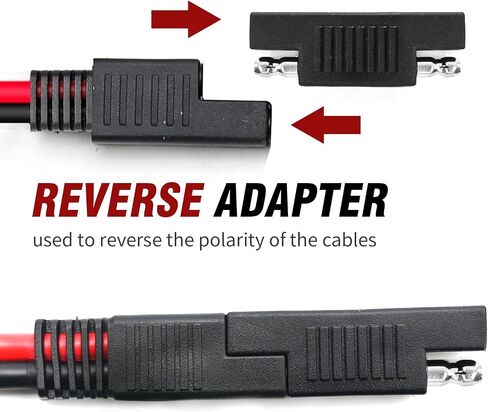 DC 8mm Female to SAE Connector Adapter 10AWG Cable Wire for Solar Panel Solar Plug Power Pack Portable Power Station in Saudi Arabia