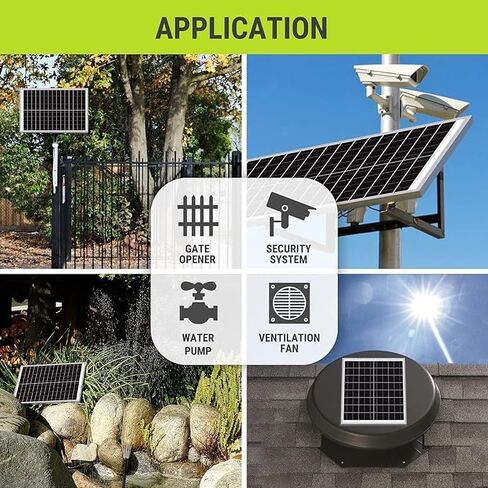 Newpowa 50W Solar Panel 50W(Watts) 12V(Volts) Monocrystalline PV Module High-Efficiency Battery Maintainer Power for Battery Charging of Boat RV Camper SUV and Other Off-Grid Applications in Saudi Arabia