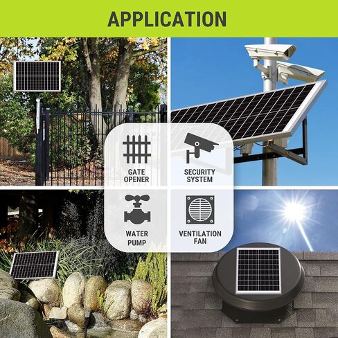 Newpowa 50W Solar Panel 50W(Watts) 12V(Volts) Monocrystalline PV Module High-Efficiency Battery Maintainer Power for Battery Charging of Boat RV Camper SUV and Other Off-Grid Applications in Saudi Arabia