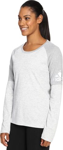 adidas Women's Performer Cover-Up Medium Grey Heather/MGH Solid Grey/Matte Silver T-Shirt XL in Saudi Arabia