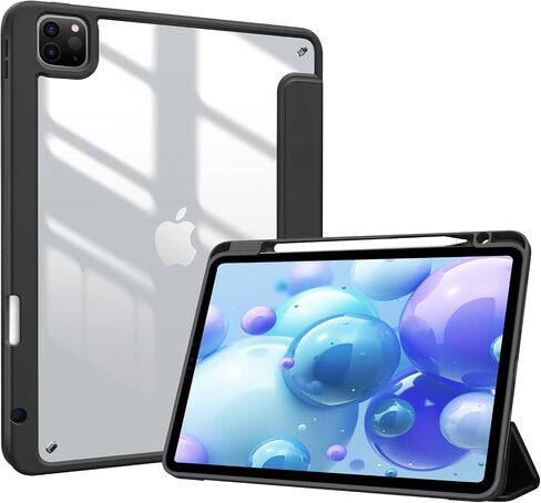 حافظة ProCase الذكية لجهاز iPad Pro 11 بوصة 2022/2021/2020/2018، غطاء خلفي صلب رفيع لجهاز iPad Pro 11 الجيل الرابع 2022 / الجيل الثالث 2021/ الجيل الثاني 2020 / الجيل الأول 2018 - كحلي in Saudi Arabia