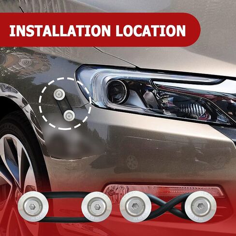 Universal Billet Bumper Trunk Quick Release Fastener Kit, Quick Release Trunk Front Rear Bumper Fasteners Fenders Holders Car Bumper Clips Kit (Black) in Saudi Arabia