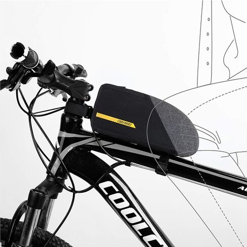 CoolChange Waterproof Large Capacity Top Tube Bike Bag Bicycle Front Frame Bag Compatible with iPhone 11/11pro/Xs/XS Max/X/XR/8/8P/7/7P/6S/6/5s in Saudi Arabia