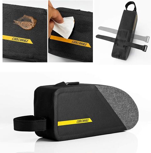 CoolChange Waterproof Large Capacity Top Tube Bike Bag Bicycle Front Frame Bag Compatible with iPhone 11/11pro/Xs/XS Max/X/XR/8/8P/7/7P/6S/6/5s in Saudi Arabia
