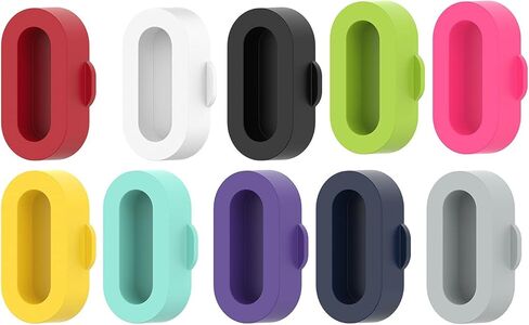 REYDA 10 Pack Dust Plugs Compatible for Garmin Fenix/Venu/Forerunner/Instinct/Vivoactive/Approach/Quatix/Tactix/Enduro/D2/Epix/Vivomove/Swim Series Watch, Soft Silicone Protector Anti Dust Plugs Caps in Kuwait