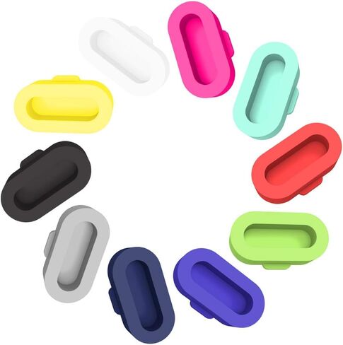 REYDA 10 Pack Dust Plugs Compatible for Garmin Fenix/Venu/Forerunner/Instinct/Vivoactive/Approach/Quatix/Tactix/Enduro/D2/Epix/Vivomove/Swim Series Watch, Soft Silicone Protector Anti Dust Plugs Caps in Kuwait