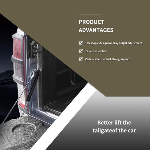 ل 2023 2024 فورد رينجر T9 الباب الخلفي مساعدة رفع الصدمات يدعم لفورد رينجر T9 اكسسوارات XL XLT الوهق رابتور in Kuwait