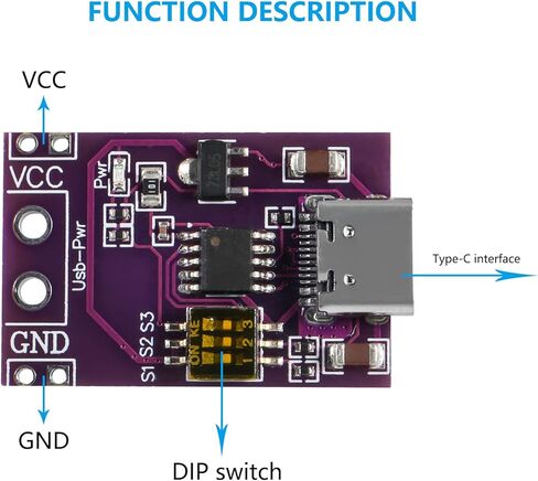 5 قطعة PD2.0 PD3.0 Type-C QC AFC تيار مستمر سريع الشحن شرك الزناد كاشف الاقتراع مصدر إمداد الطاقة المحمول تغيير مجلس وحدة USB-PD in Saudi Arabia