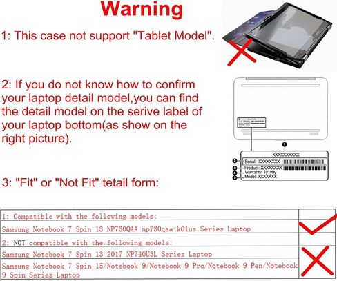 Alapmk Protective Case Cover for 13.3" Samsung Notebook 7 Spin 13 NP730QAA NP730QAA-K01US Series Laptop(Note:Only fit 2018 Version,Not fit NP740U3L),Red in Saudi Arabia