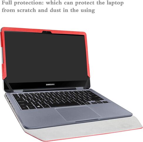Alapmk Protective Case Cover for 13.3" Samsung Notebook 7 Spin 13 NP730QAA NP730QAA-K01US Series Laptop(Note:Only fit 2018 Version,Not fit NP740U3L),Red in Saudi Arabia