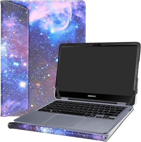 غطاء حماية Alapmk لجهاز الكمبيوتر المحمول Samsung Notebook 7 Spin 13 NP730QAA NP730QAA-K01US مقاس 13.3 بوصة (ملاحظة: يناسب إصدار 2018 فقط، غير مناسب NP740U3L)، أحمر in Saudi Arabia