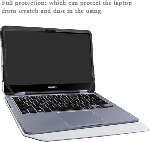 غطاء حماية Alapmk لجهاز الكمبيوتر المحمول Samsung Notebook 7 Spin 13 NP730QAA NP730QAA-K01US مقاس 13.3 بوصة (ملاحظة: يناسب إصدار 2018 فقط، غير مناسب NP740U3L)، أحمر in Saudi Arabia