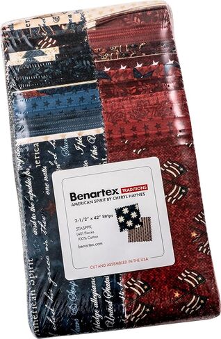 Cheryl Haynes American Spirit Strip-Pies 40 2.5-inch Strips Jelly Roll Benartex in Kuwait