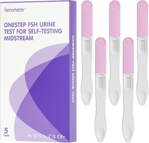 Femometer FSH Menopause Test Kit, 5 Pack Menopause Stage Indicator, Help Understand Your Ovarian Reserve, Determine Your Fertility and Detect Menopause in Saudi Arabia