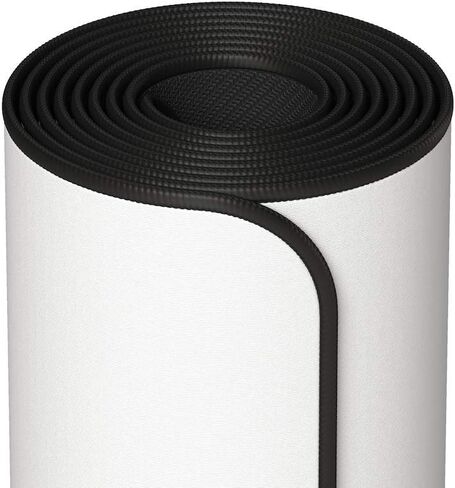 لوحة ماوس ألعاب بيضاء كبيرة ممتدة من Glorious - لوحة ماوس قماشية طويلة، حواف مخيطة | 36x11 (GW-E) in Kuwait