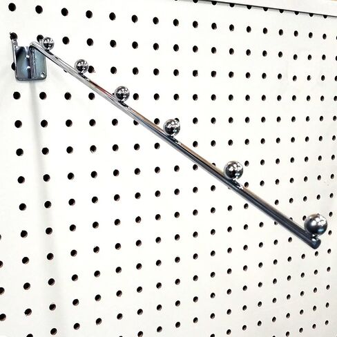 STORE FIXTURES DIRECT 14" L Pegboard 6 Ball Waterfall Faceout Hook, Black - 2 Pack in Saudi Arabia