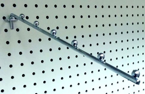 STORE FIXTURES DIRECT 14" L Pegboard 6 Ball Waterfall Faceout Hook, Black - 2 Pack in Saudi Arabia