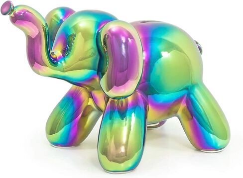Balloon Money Bank - Baby Elephant - Unique Piggy Bank Gift for Cool Kids and Adults - Silver in Saudi Arabia