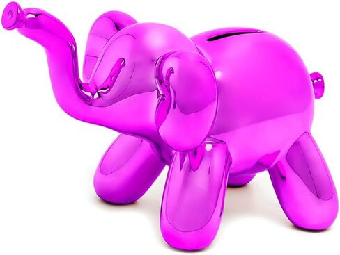 Balloon Money Bank - Baby Elephant - Unique Piggy Bank Gift for Cool Kids and Adults - Silver in Saudi Arabia