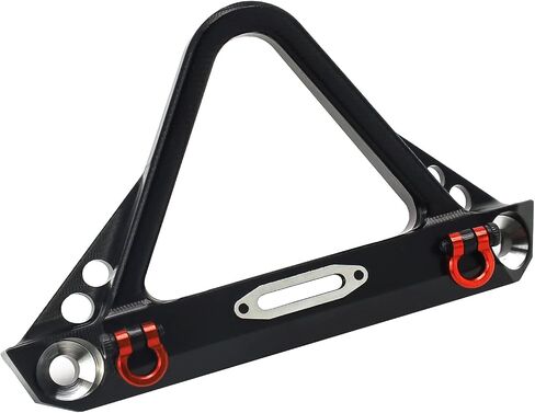 المصد الأمامي TREAL Axial SCX24 Gladiator Deadbolt مع تكبل Alu 7075 باستخدام الحاسب الآلي لـ 1/24 RC SCX24 (أسود) in Saudi Arabia