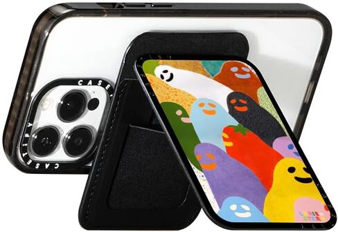 حامل بطاقات CASETiFY Snappy متوافق مع Magsafe - Black Kingsnake in Kuwait