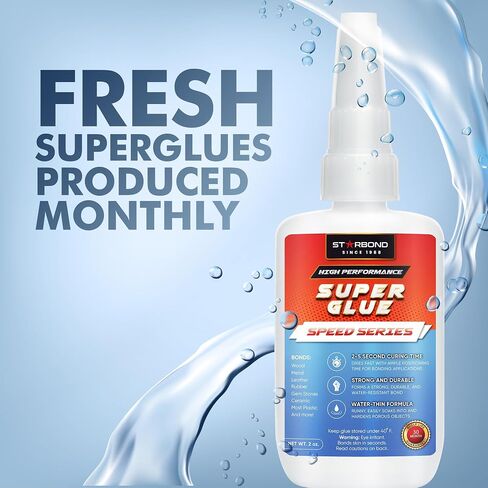 STARBOND Premium XL Speed Series Medium Super Glue - Fast Drying Time (5-15 Seconds), CA Glue, 56 Grams in Saudi Arabia