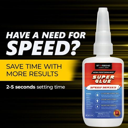 STARBOND Premium XL Speed Series Medium Super Glue - Fast Drying Time (5-15 Seconds), CA Glue, 56 Grams in Saudi Arabia