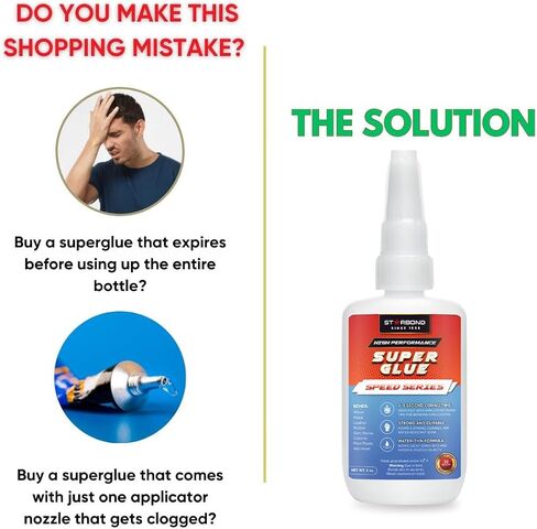 STARBOND Premium XL Speed Series Medium Super Glue - Fast Drying Time (5-15 Seconds), CA Glue, 56 Grams in Saudi Arabia