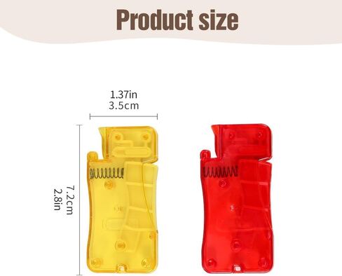 10 قطع من خيوط الإبر الأوتوماتيكية، خيط إبرة بلاستيكي تلقائي بسيط وسريع، أداة إبرة الخياطة اليدوية المنزلية اليدوية، أداة سهلة لخيوط الإبرة، خيوط إبرة للخياطة اليدوية (أصفر + أحمر) in Kuwait