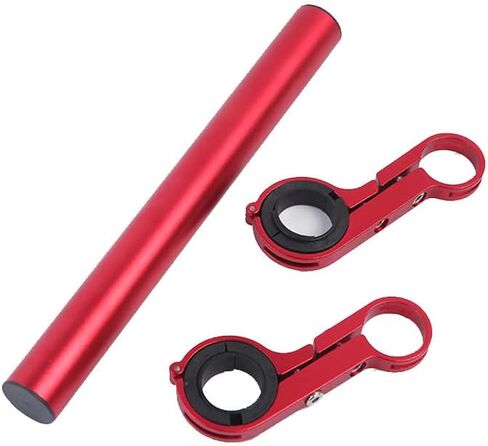 موسع المقود الأحمر للدراجة 11.8 بوصة، امتداد مقود الدراجة للمصباح والجرس وحامل الهاتف in Kuwait