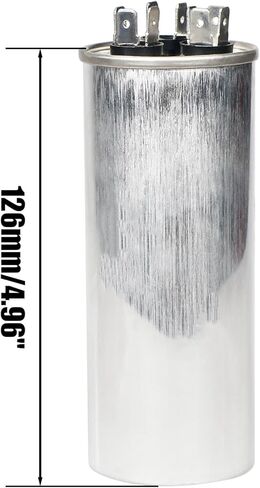 مكثف تيار متردد 50/5 فائق التوهج 50+5 MFD ±5% 370 فولت أو 440 فولت CBB65 مكثف تشغيل مزدوج دائري لتشغيل محرك التيار المتردد، مكيف الهواء، مضخة الحرارة، مروحة التيار المتردد، مضخة الهواء، التدفئة والتهوية وتكييف الهواء (HVAC) in Kuwait