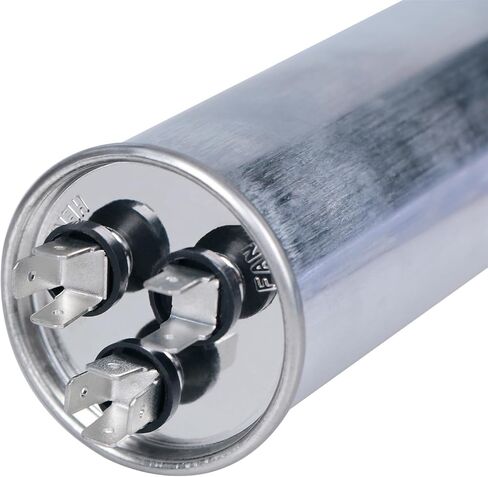 مكثف تيار متردد 50/5 فائق التوهج 50+5 MFD ±5% 370 فولت أو 440 فولت CBB65 مكثف تشغيل مزدوج دائري لتشغيل محرك التيار المتردد، مكيف الهواء، مضخة الحرارة، مروحة التيار المتردد، مضخة الهواء، التدفئة والتهوية وتكييف الهواء (HVAC) in Kuwait