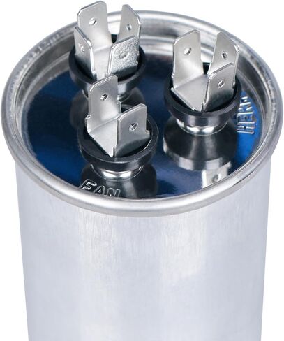 مكثف تيار متردد 50/5 فائق التوهج 50+5 MFD ±5% 370 فولت أو 440 فولت CBB65 مكثف تشغيل مزدوج دائري لتشغيل محرك التيار المتردد، مكيف الهواء، مضخة الحرارة، مروحة التيار المتردد، مضخة الهواء، التدفئة والتهوية وتكييف الهواء (HVAC) in Kuwait