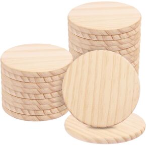 9 PCS 8 Inch Wooden Discs Circles, Unfinished Wood Coasters, Natural Wood Slices, Round Wooden Plaques for DIY Crafts, Home Decoration,Door Hangers, Wood Engraving, Wood Engraving, by GNIEMCKIN.