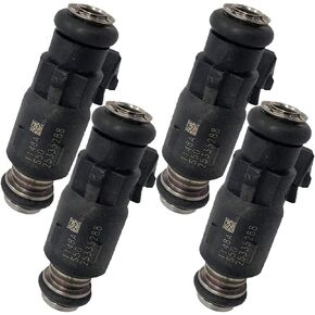 4Pcs 25335288 Fuel Injectors Nozzles Engine Compatible for Mercury 40HP-60HP Outboard 2-Stroke 2002 2003 2004 2005 2006 877826, 892123002