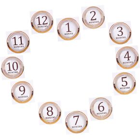 HOMSFOU 1 Set Baby Stickers One Month Old Babyboy Infant Month Stickers Newborn Baby Gifts Stickers for Kids Month Old Stickers Baby Girl Gift Newborn Sticker Paper Photo Props Child