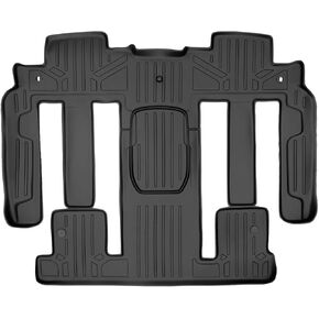 MAXLINER 2nd Row Black Floor Mat Set Compatible with 2009-2017 Chevy Traverse/2008-2017 Buick Enclave /2007-2010 Saturn Outlook/2007-2016 GMC Acadia/ 2017 Acadia Lmtd (Old Body)(2nd Row Bucket Seats)