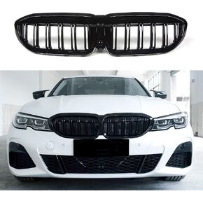 استبدال الشواية الأمامية / الشوايات لسيارات BMW 3 Series G20 2019-2022 (أسود لامع)