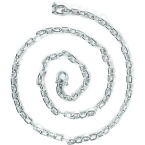 Galvanized Steel Anchor Chain, 4ft/5ft/6ft/10ft Boat Anchor Chain, Anchor Lead Chain with Double Boat Anchor Shackle, Marine Anchor Chain for Different Anchors, Anchor Chains for Boats
