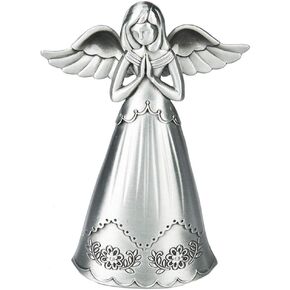 Ganz Silver Angel of Prayer Zinc Figurine 3.6 Inch