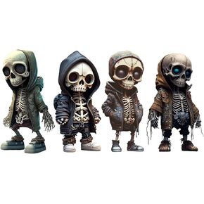 تماثيل هيكل عظمي رائعة، تمثال هيكل عظمي صغير، تماثيل من الراتنج للهالوين، ديكور مكتب لطيف لغرفة المنزل in Kuwait