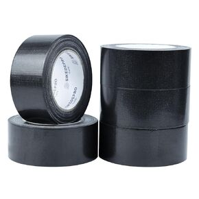 5-Pack Black Heavy Duty Duct Tape， 2 inches x 30 Yards Duck Tape,Strong, ducttape, Flexible, No Residue, Survival Gear and Supplies,All-Weather and Tear by Hand - Bulk Value for Repairs