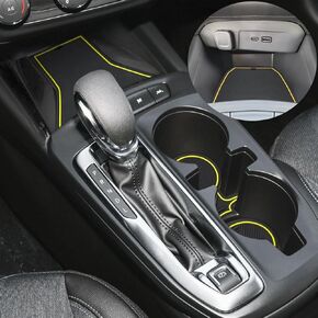 Auovo Anti-Dust Mats Compatible with Chevy Trax 2024 Accessories Door Slot Pad Car Interior Automotive Decoration Car Accessories Center Console Liners Door Liners Cup Holder Liners (13PCS/Set) (Blue)
