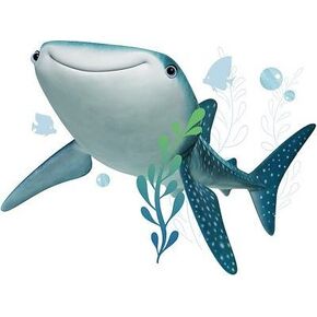 9 Inch Destiny Whale Shark Finding Dory Nemo 2 Movie Removable Peel Self Stick Adhesive Vinyl Decorative Wall Decal Sticker Art Kids Room Home Decor Boys Children Nursery Baby 9x7 inches